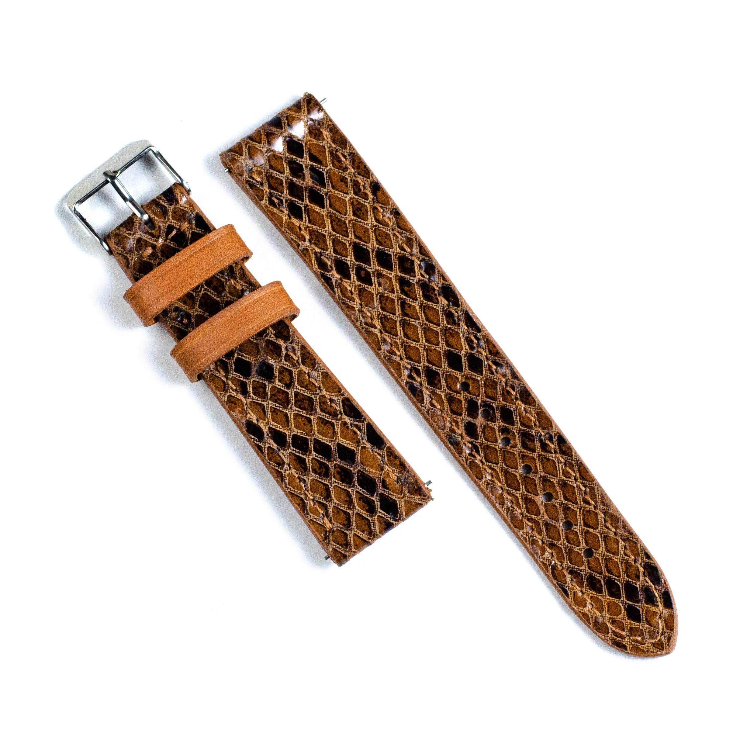 Bangtail Wild Serpentine Embossed Premium Leather Watch Strap (24mm) (B0CTCLP7MX) Amazon Price History, Amazon Price Tracker