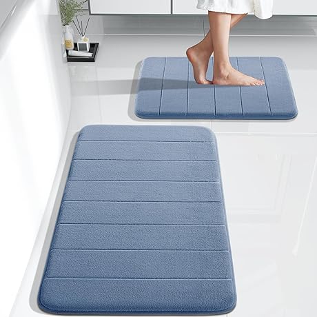 Yimobra Blue Bathroom Mat
