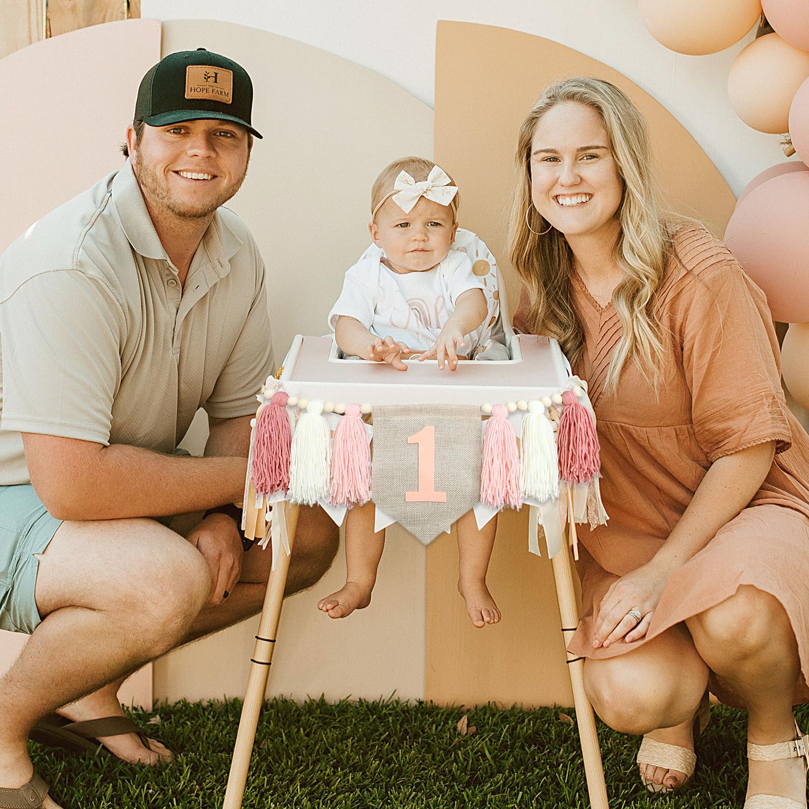 Banner A Farfalla Con Nappe Per Seggiolone E Primo Compleanno – Decorazione Riutilizzabile Per Baby Shower E Foto