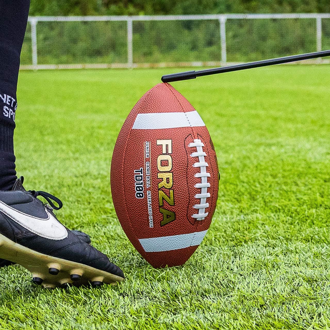 FORZA TD100 Football Game Balls | Junior to Offical Size Options Available | Ultimate High Grip Design | Packs of 1-40