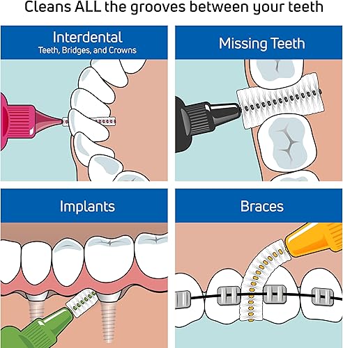 Miniatura 3 de TePe Paquete de 25 cepillos interdentales originales, cepillo dental suave para limpieza de dientes, 5, verde