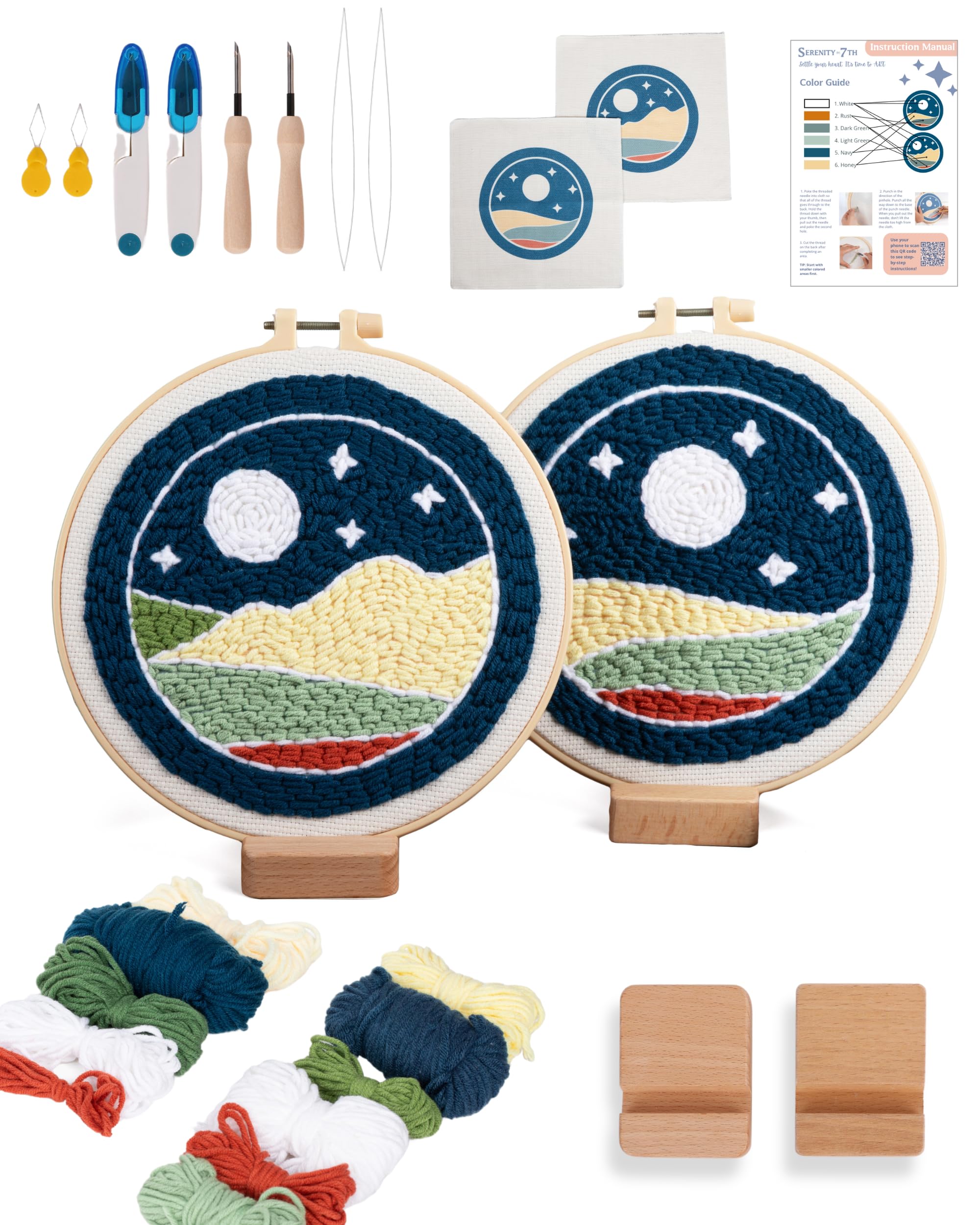 Amazon.com: Punch Needle Kit Designed for Beginners with Stands