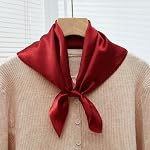 Soie de couleur 21"x21" Scarf-100% Mulberry en soie cou écharpe-léger mince respirant petite têtecarfs