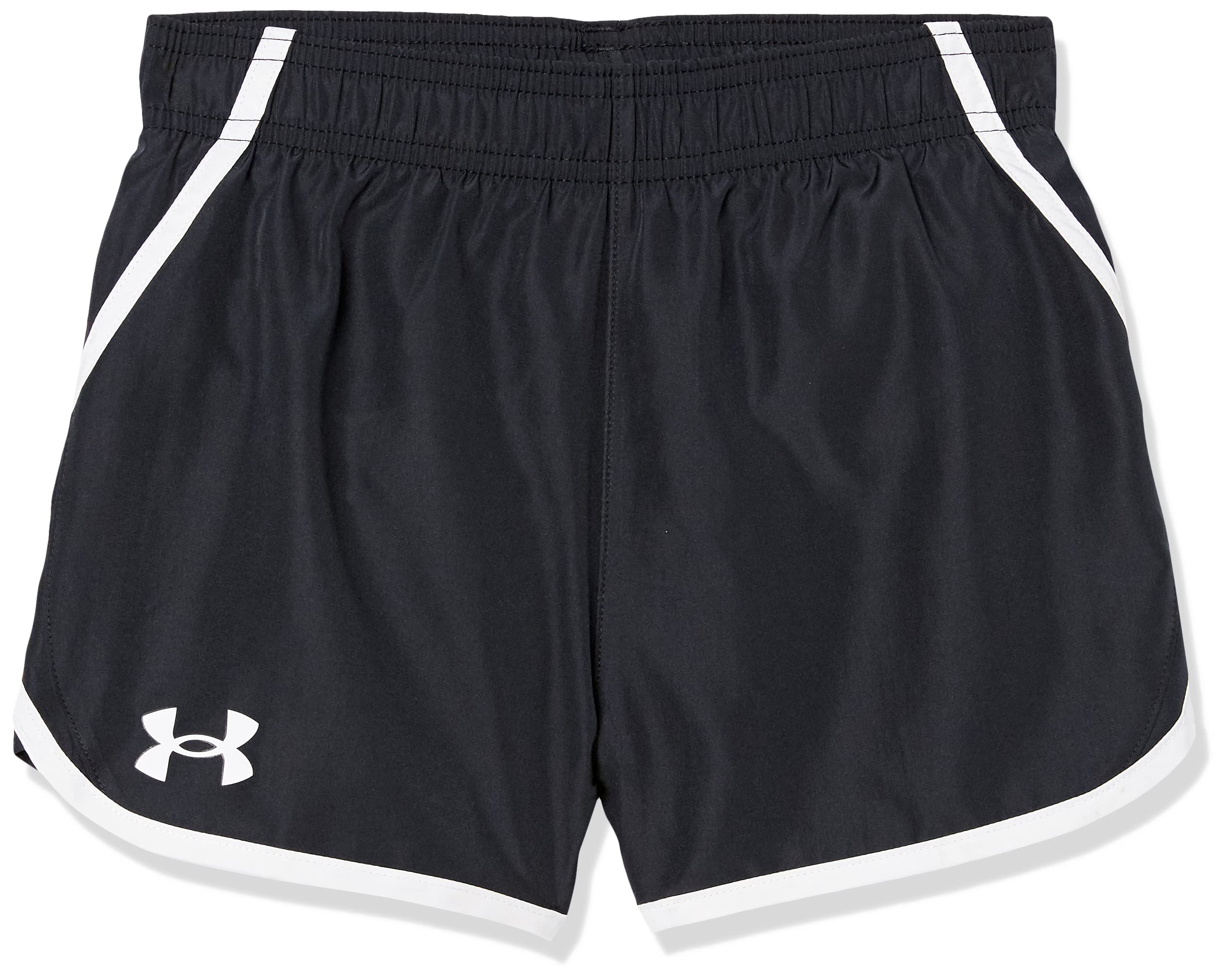 Girls' Fly by Short, Elastic Waistband, Logo Detail, Lightweight