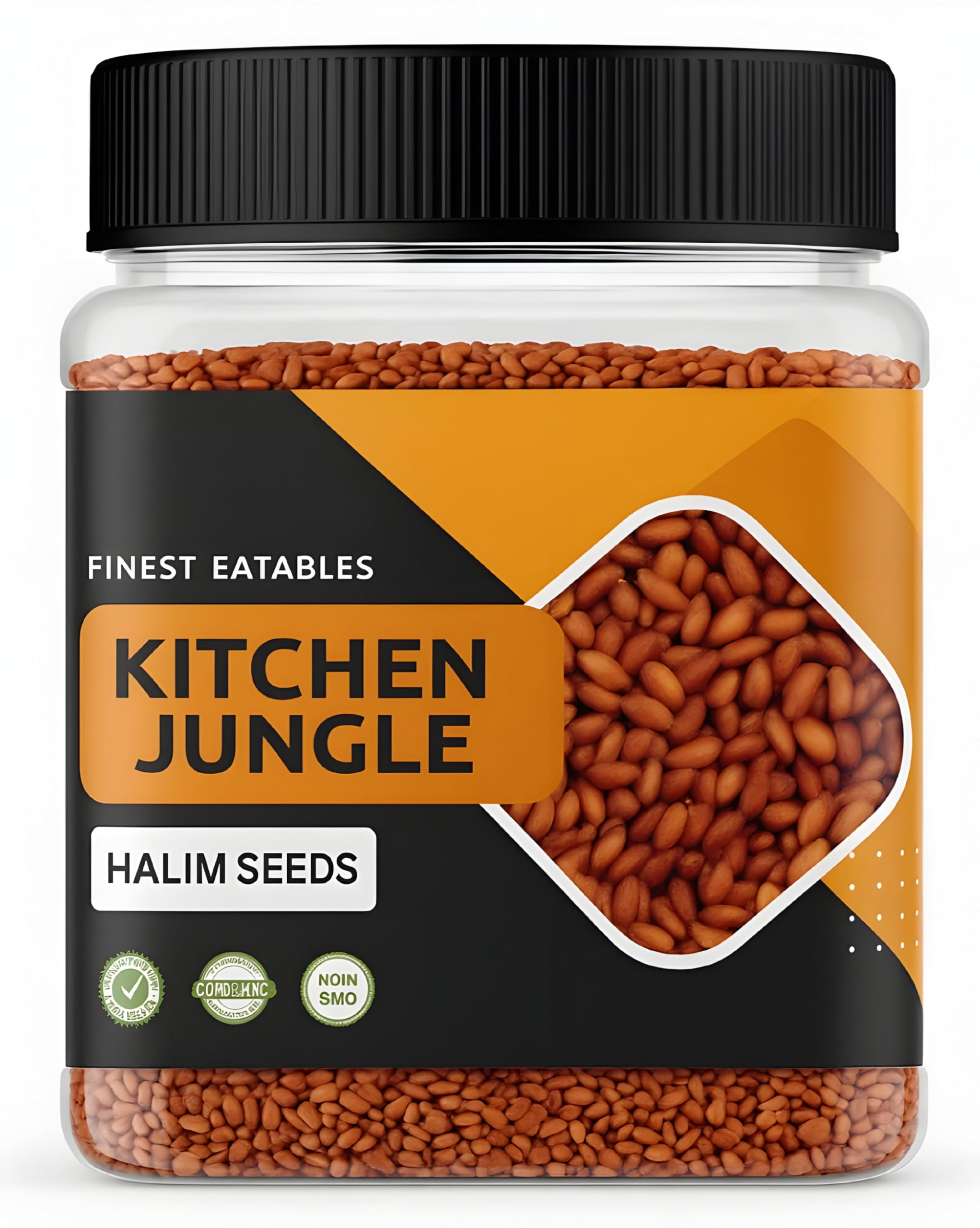 Kitchen Jungle Halim Seeds (Aliv Seeds) - 350 Gm Jar Pack of 1 - (Garden cress/Haleem) Hair Growth - Sourced 100% Raw From Organic Farm-image-36