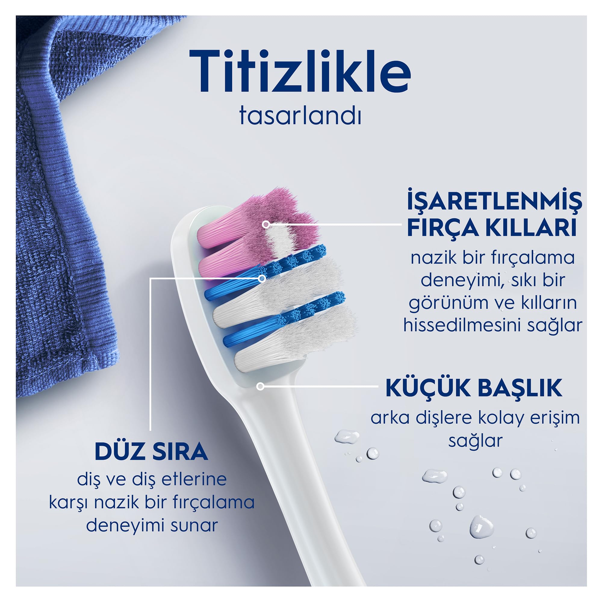 Oral-B Pro-Sensitive Advanced Hassas Temizlik Diş Fırçası, Ekstra Yumuşak, 2 Adet
