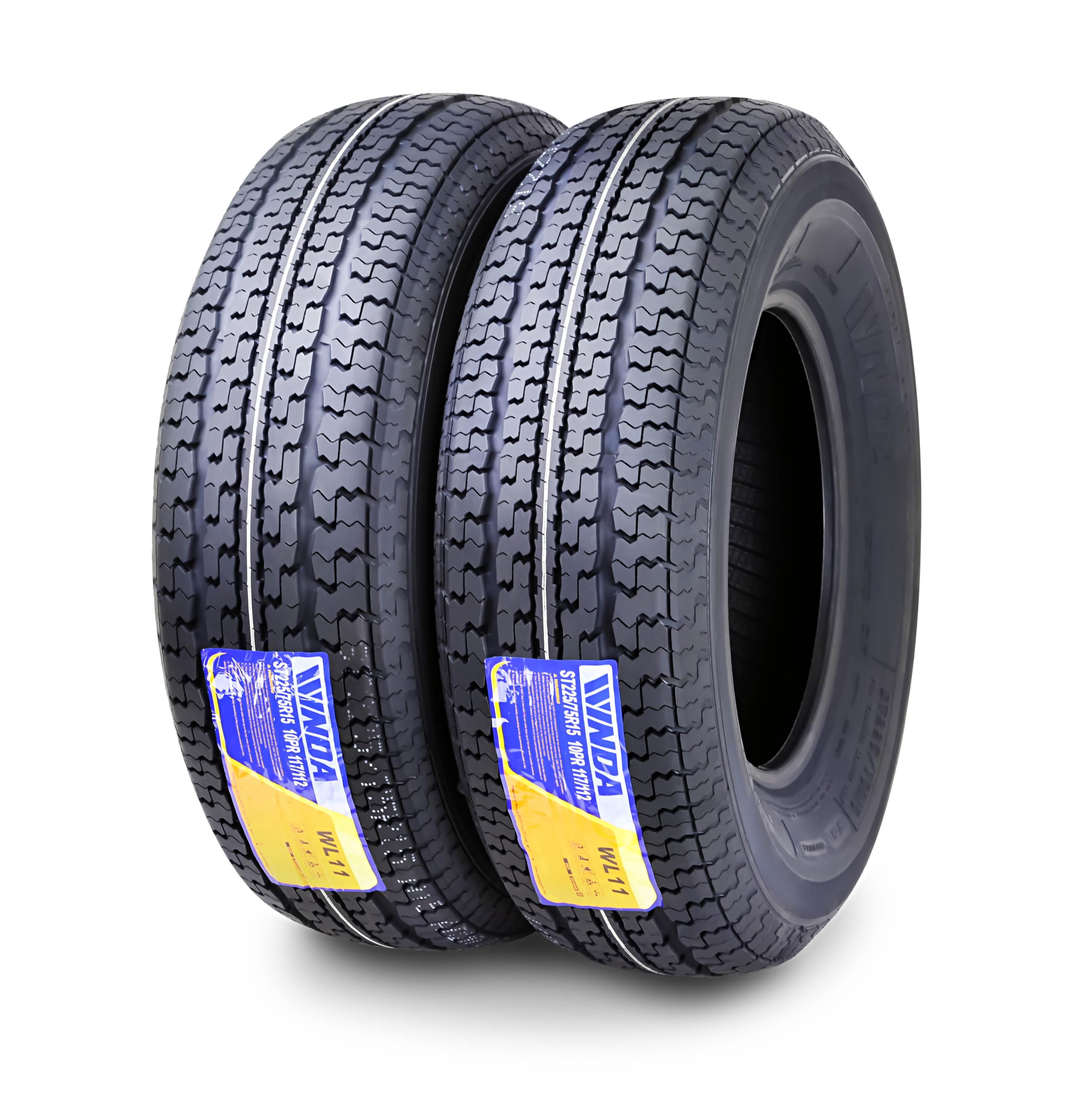 Amazon.com: 2 WINDA Premium Trailer Tire ST225/75R15 Radial 10PR