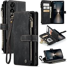 Xperia 1 VII Compatible Case, Wallet Type, Cover, PU Leather, Multi-Wallet Design, Stand Function, Magnetic Buckle, Card Storage, Coin Storage, Xperia 1 vii Case, Wallet Type, Large Capacity