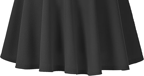 Miniatura 4 de Urban CoCo Women's Basic Midi Skirt Versatile Stretchy Flared Casual High Waisted Skirt