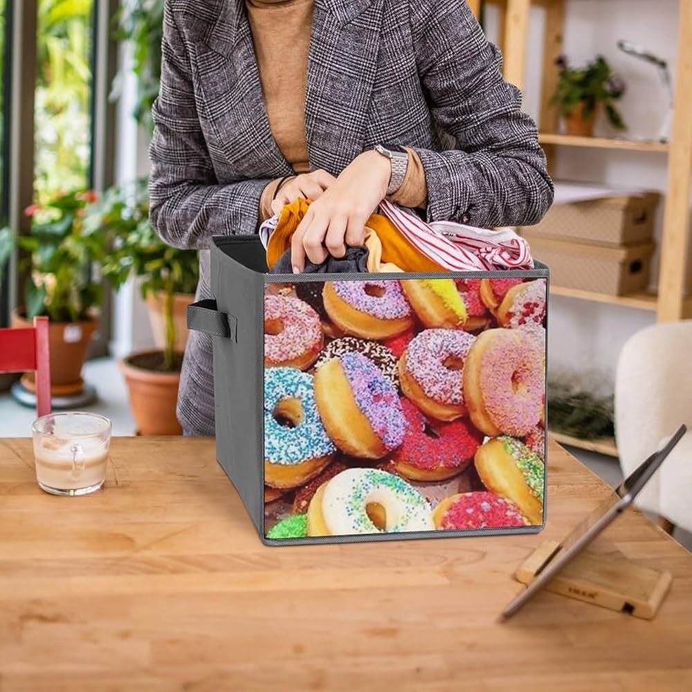 Amazon｜収納ボックス 収納ケース 大容量 癒し系 ドーナツ