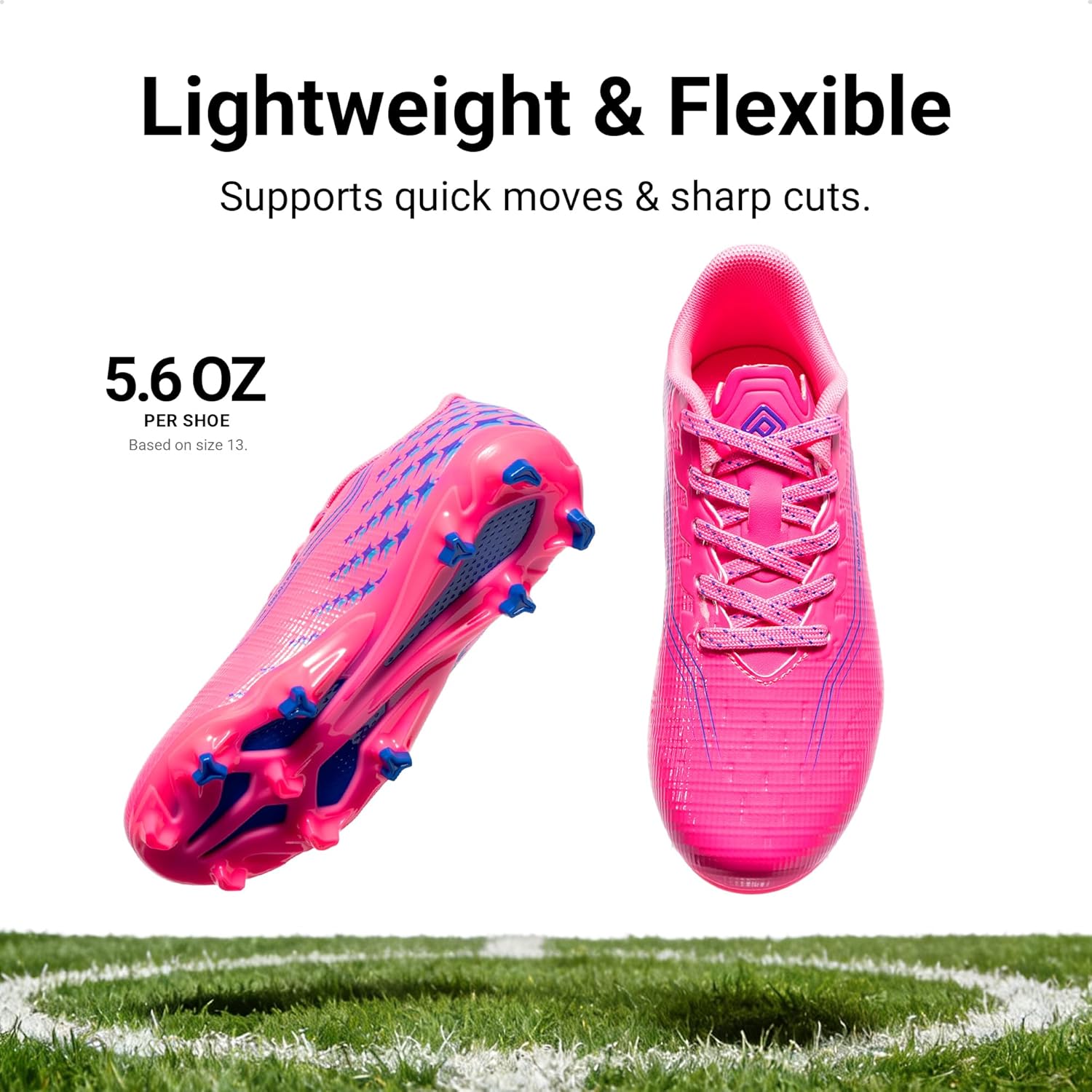 DREAM PAIRS Boys Girls FG AG Soccer Cleats High-Speed Anti-Twist Lightweight Football Shoes - Image 4