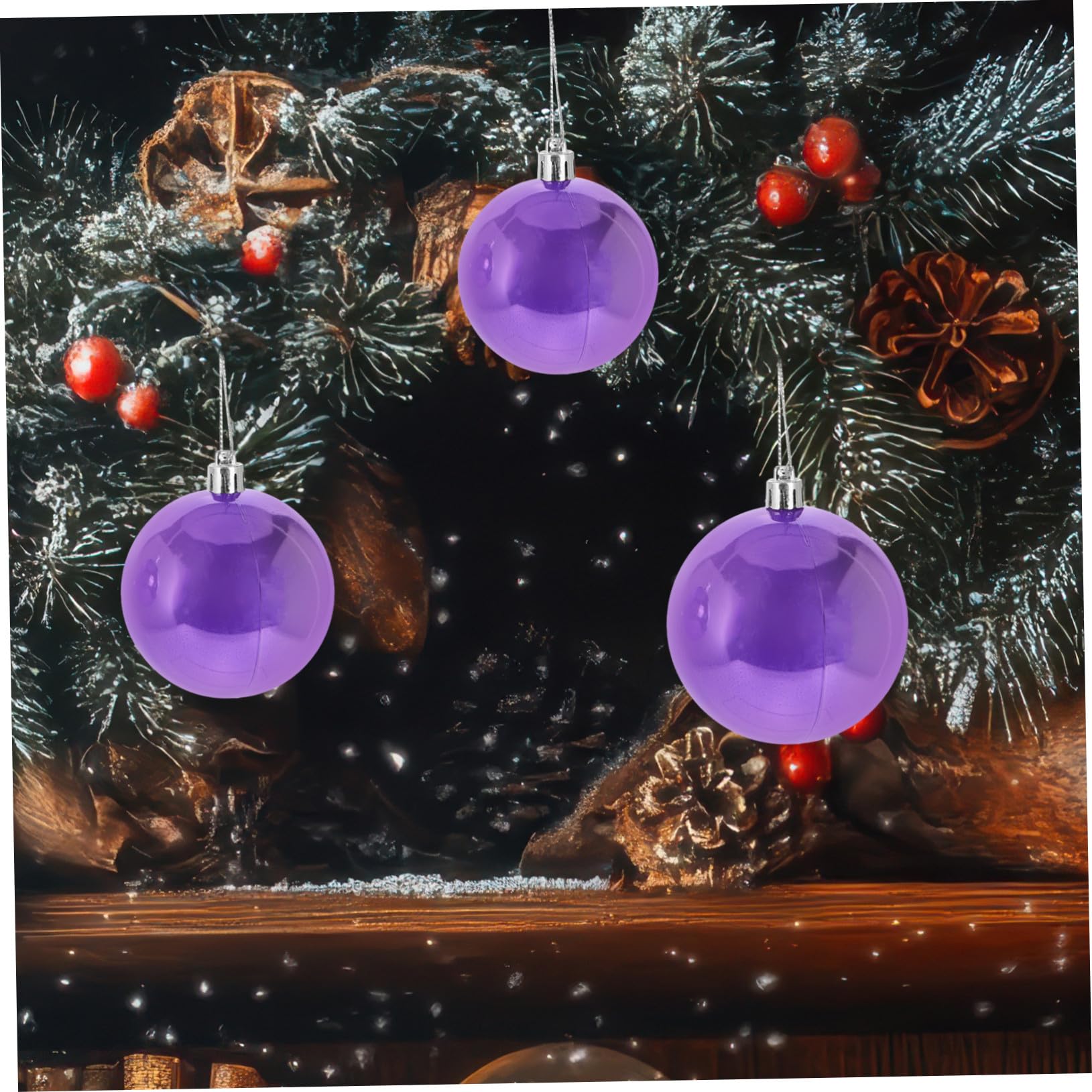 37pezzi Palline di Natale Forma di Palla Ornamenti Natalizi da Appendere Infrangibili per Albero di Natale Forma di Lampadina Lavoretti Natalizi Fai da Te