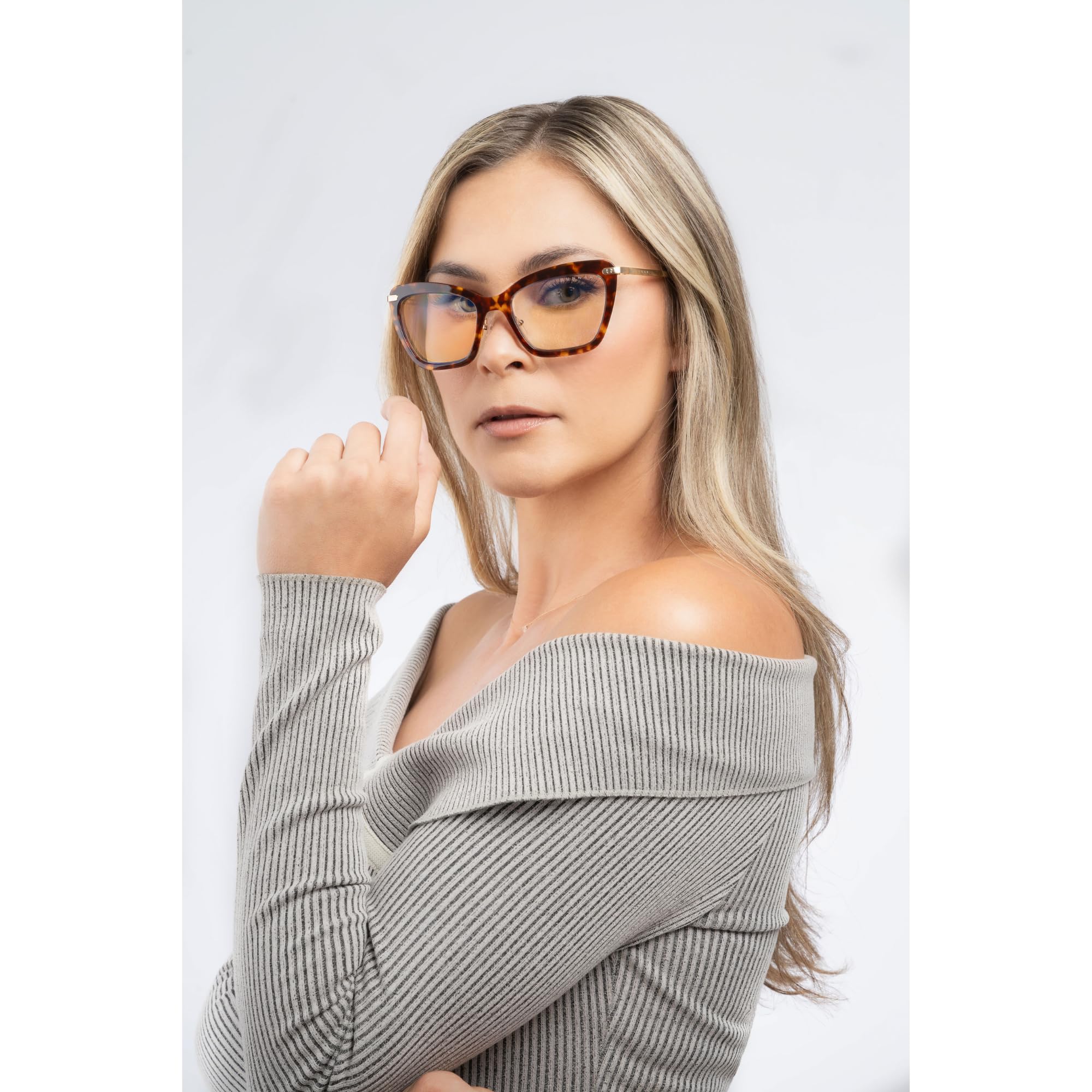 Gunnar Blaulichtfilter-Brille - Anna - Tortoiseshell - Amber