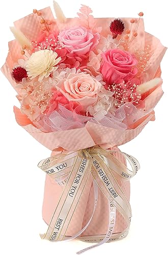 BestFlower Mothers Day Flowers Bouquet Gifts for Mom,Roses Bouquet Gifts for Women Mom Wife from Daughter,Fresh Flowers for Delivery/Pink Rose
