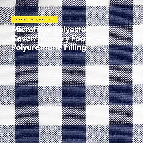 Miniatura 107 de Sweet Home Collection Cojines de espuma viscoelástica para silla, goma antideslizante y parte trasera de goma antideslizante en forma de U de 17 x