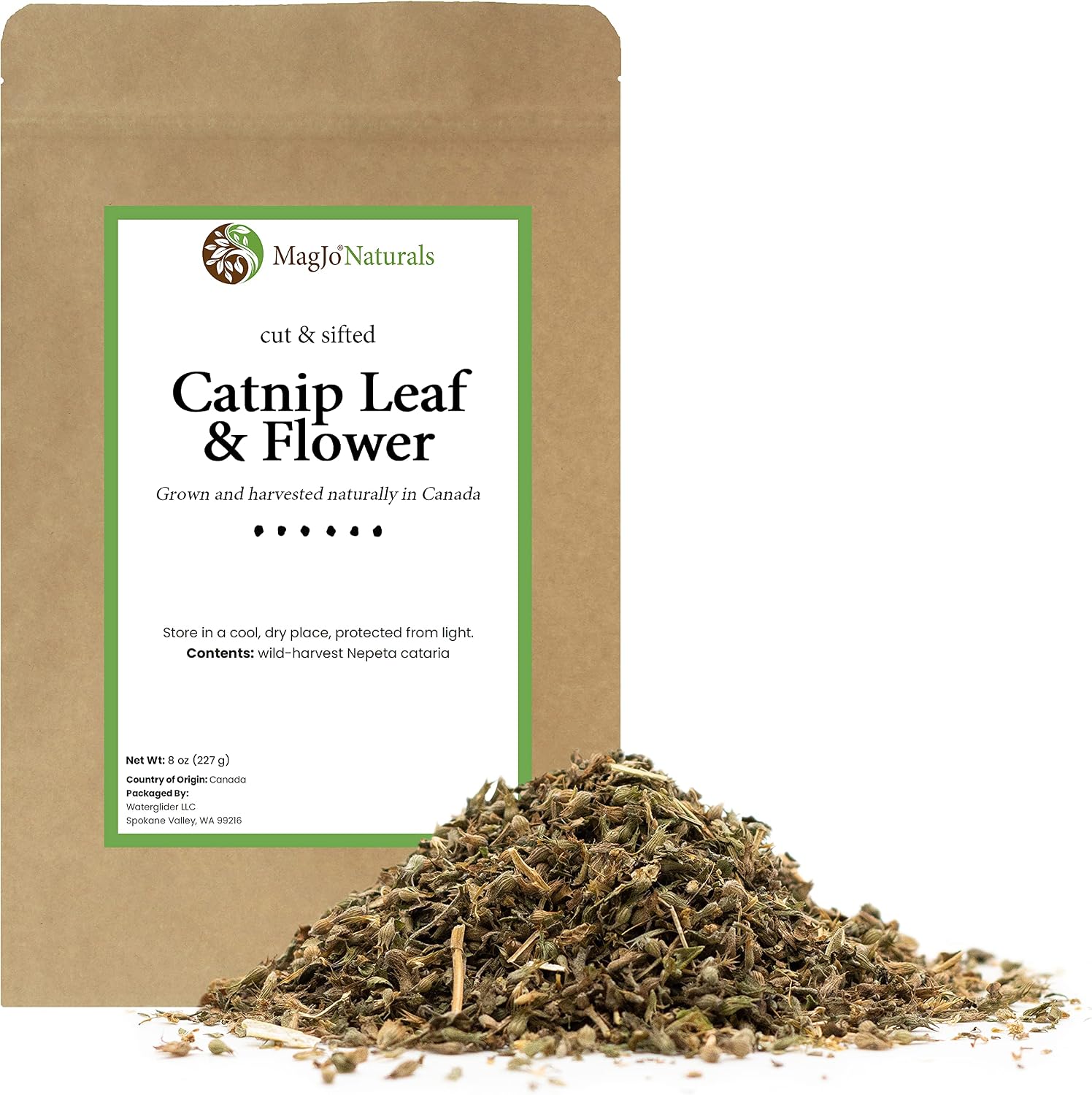 MagJo Naturals Farm Direct Catnip | Freshest Available | Bulk Bag (Half Pound)