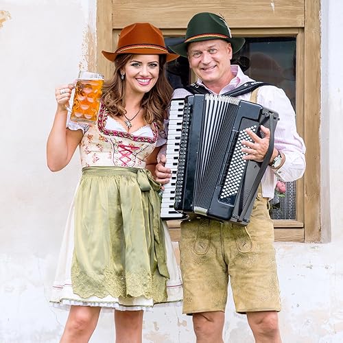 Miniatura 4 de 4 sombreros de Ktoberfest alemanes con plumas, sombreros bávaros para el Oktoberfest, accesorios de disfraz, fiesta de Oktoberfest, juego retro para