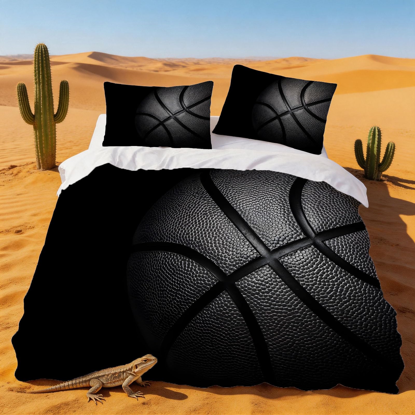 Housse couette microfibre doux basket ball 200x200 idée cadeau ado