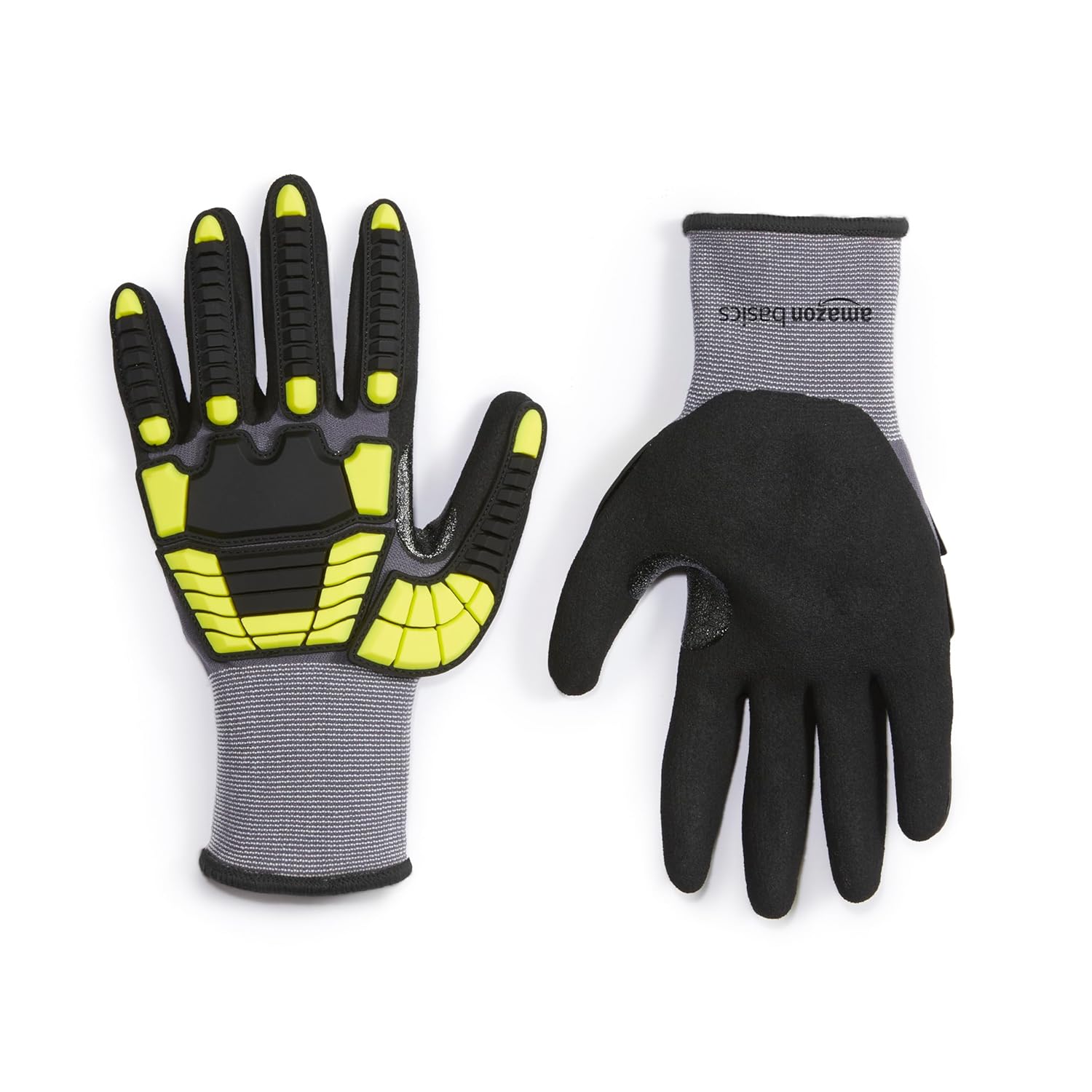 Amazon Basics Safety Gloves with Nitrile Palm, Size XX-Large