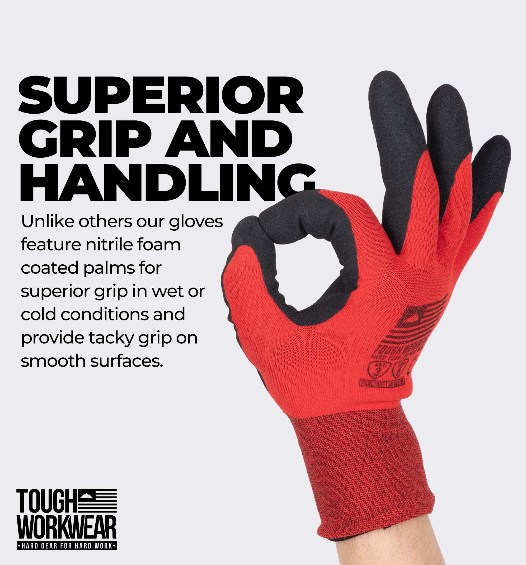 Tough Workwear Guantes de trabajo de invierno para hombre y mujer - Guantes de trabajo en clima frío - Guantes de trabajo de invierno forrados con forro polar