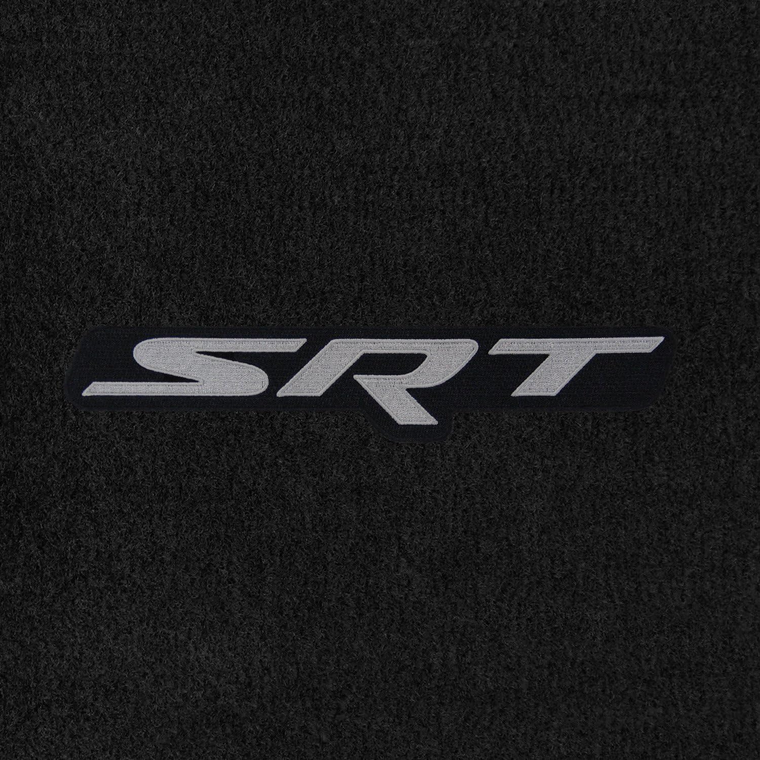 Lloyd MatsVelourtex Black Front Floor Mats for Jeep Grand Cherokee 2006-18 with Silver SRT Applique