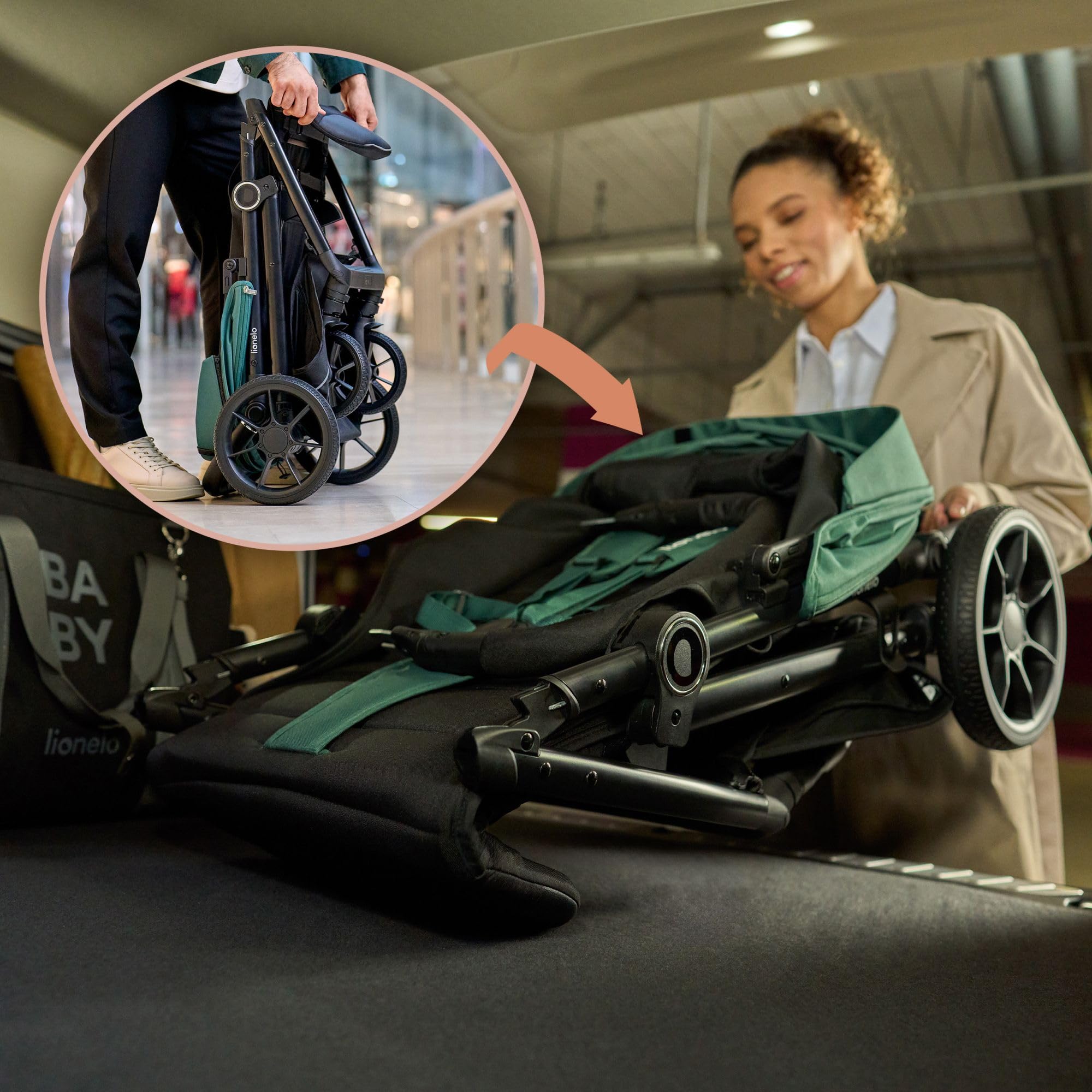 LIONELO Mira Passeggino Compatto e Leggero per Bambini fino a 22 kg
