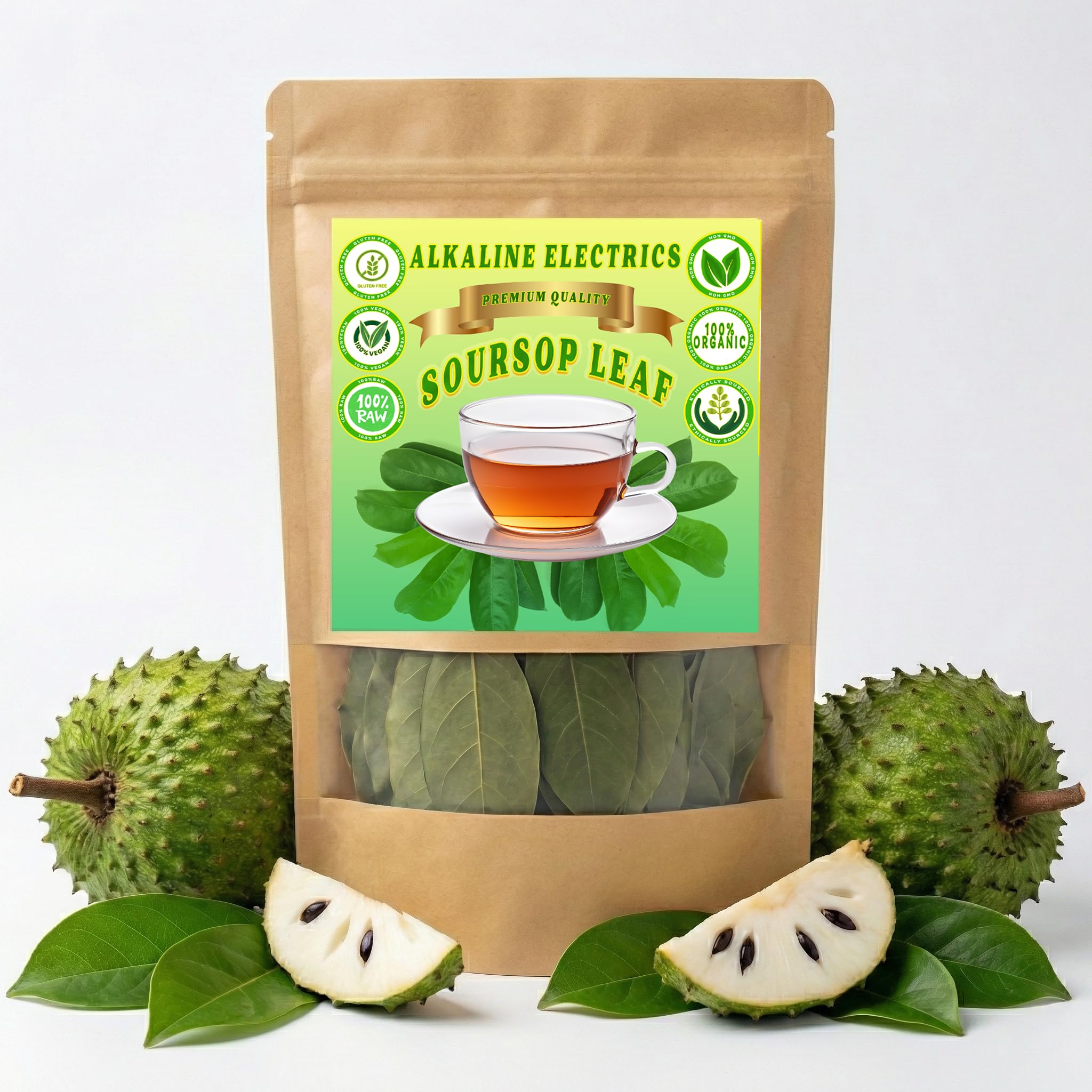 Soursop leaf | Wild Harvested | Hand Picked Leaves | Graviola Soursop | Resealable Pouch Ensures Freshness | 3 Ounce