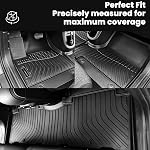 Auxko Tapis de sol tout temps convient pour Subaru Forester 2025 2026 TPE Linges Accessoire pour les forestiers subaru 2025 2026 Tapis antidérapants pour toute la saison Noir