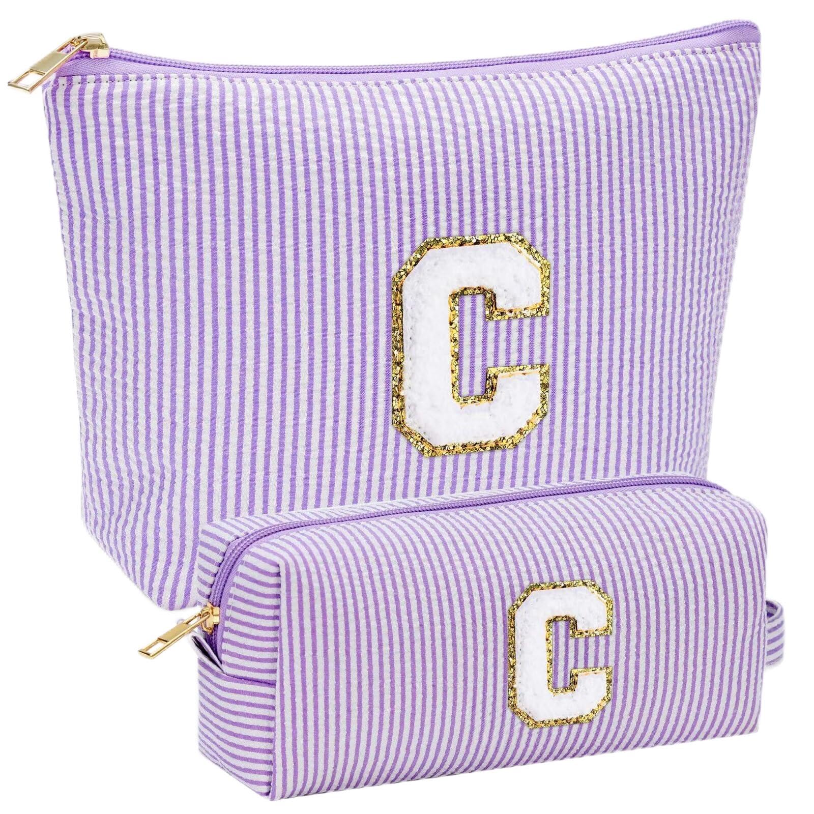 YOOLIFE Geschenk Mädchen Damen - Kosmetiktasche Damen Reise Make up Tasche Schminktasche Mädchen mit Buchstaben, Geburtstagsgeschenk für Frauen Teenager Mädchen Freundin Schwester Mama