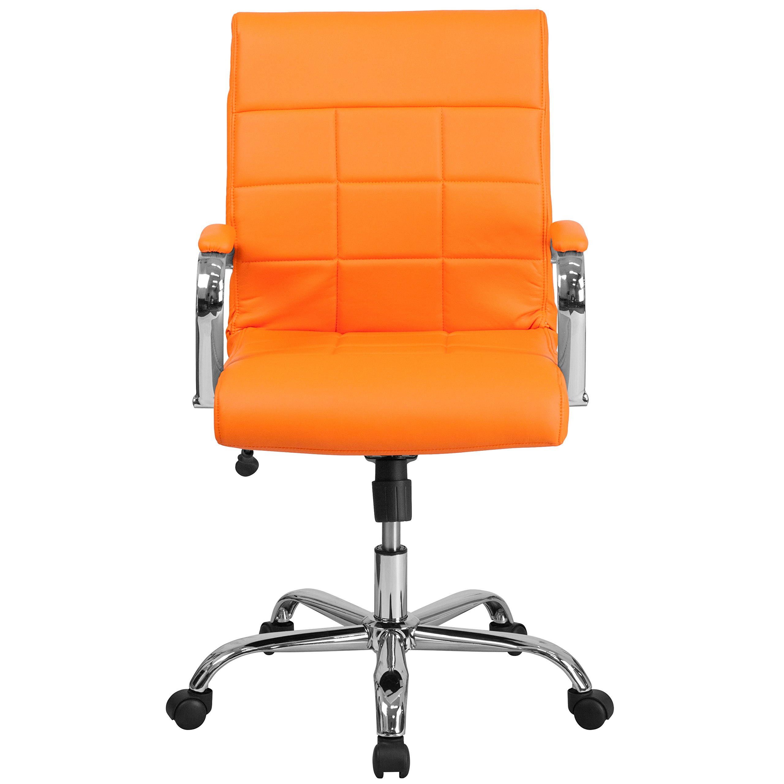 Amazon.com: EMMA + OLIVER Mid-Back Orange Vinyl Executive Office