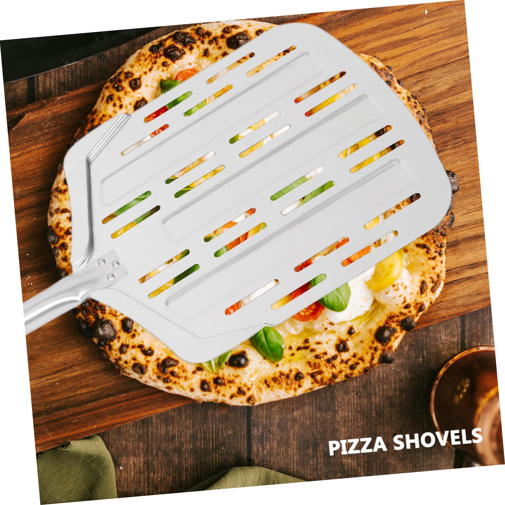 Pala per Pizza in Inox Spatola per Piastra Paletta Multifunzione per Alimenti Paletta per Servire Cibo Utensile da Cucina Riutilizzabile