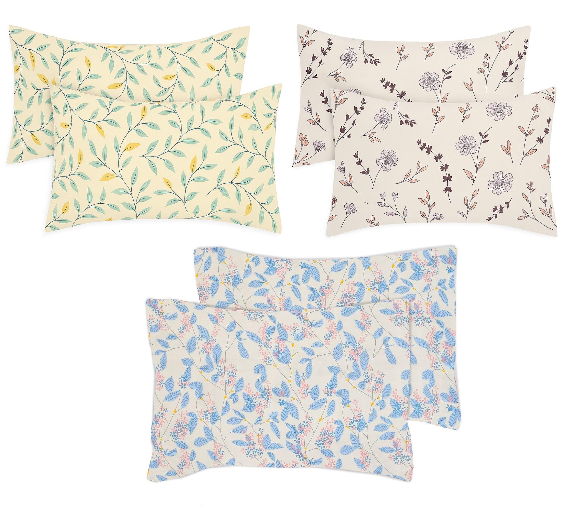Premium Cotton Pillow Covers - King Size Almond -8