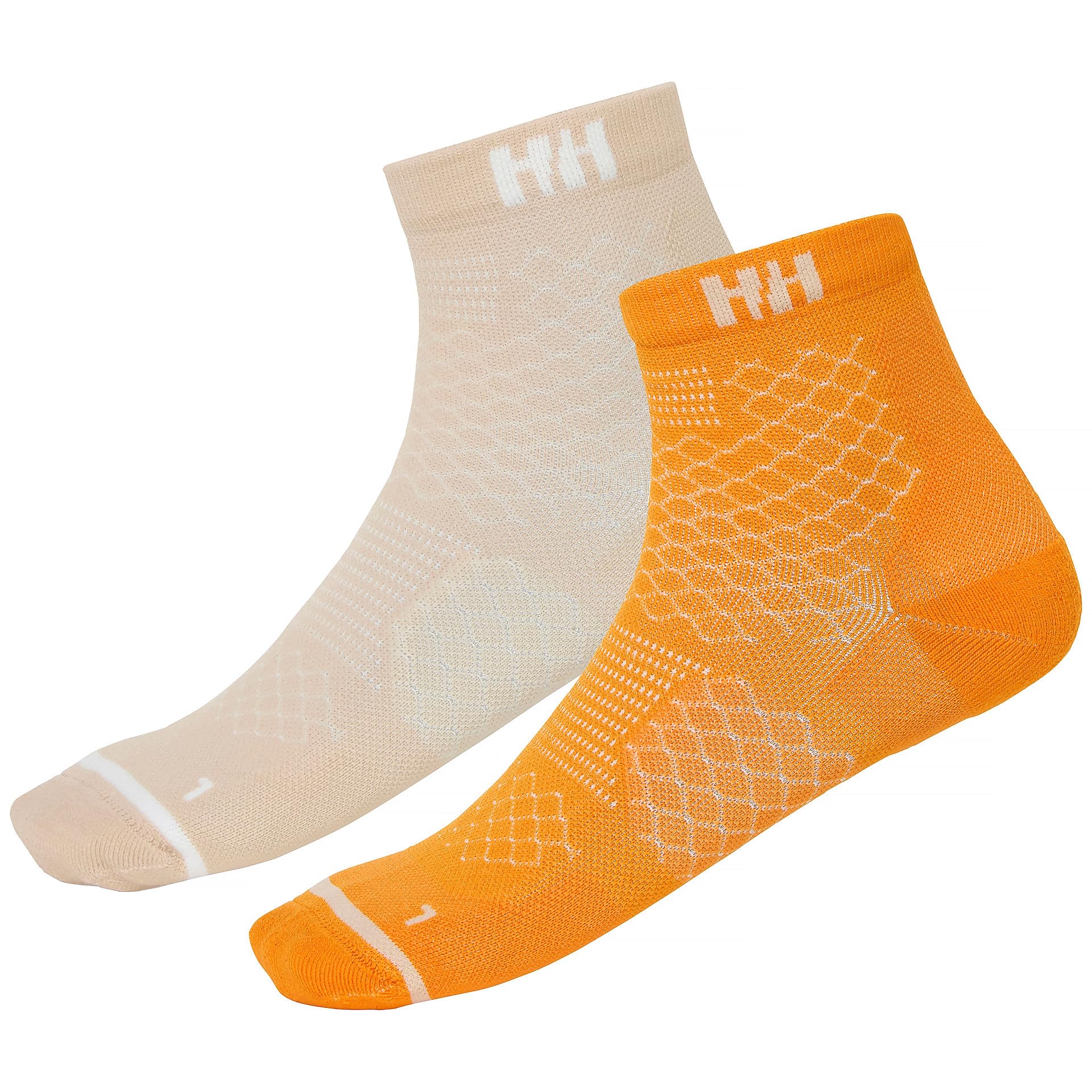 Helly Hansen Unisex Trail Sock 2Pk, Ignite Orange, 42-44
