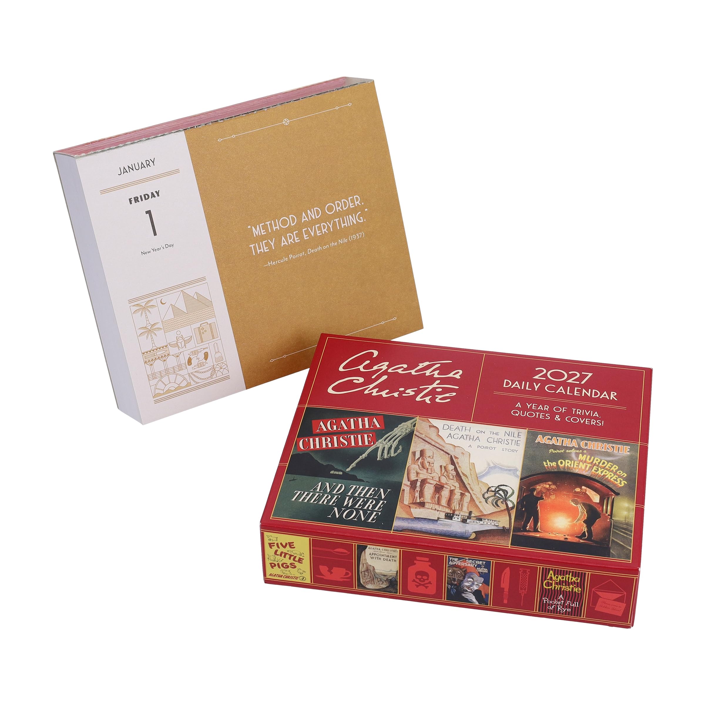 Agatha Christie 2027 Daily Calendar: A Year of Trivia, Quotes & Covers