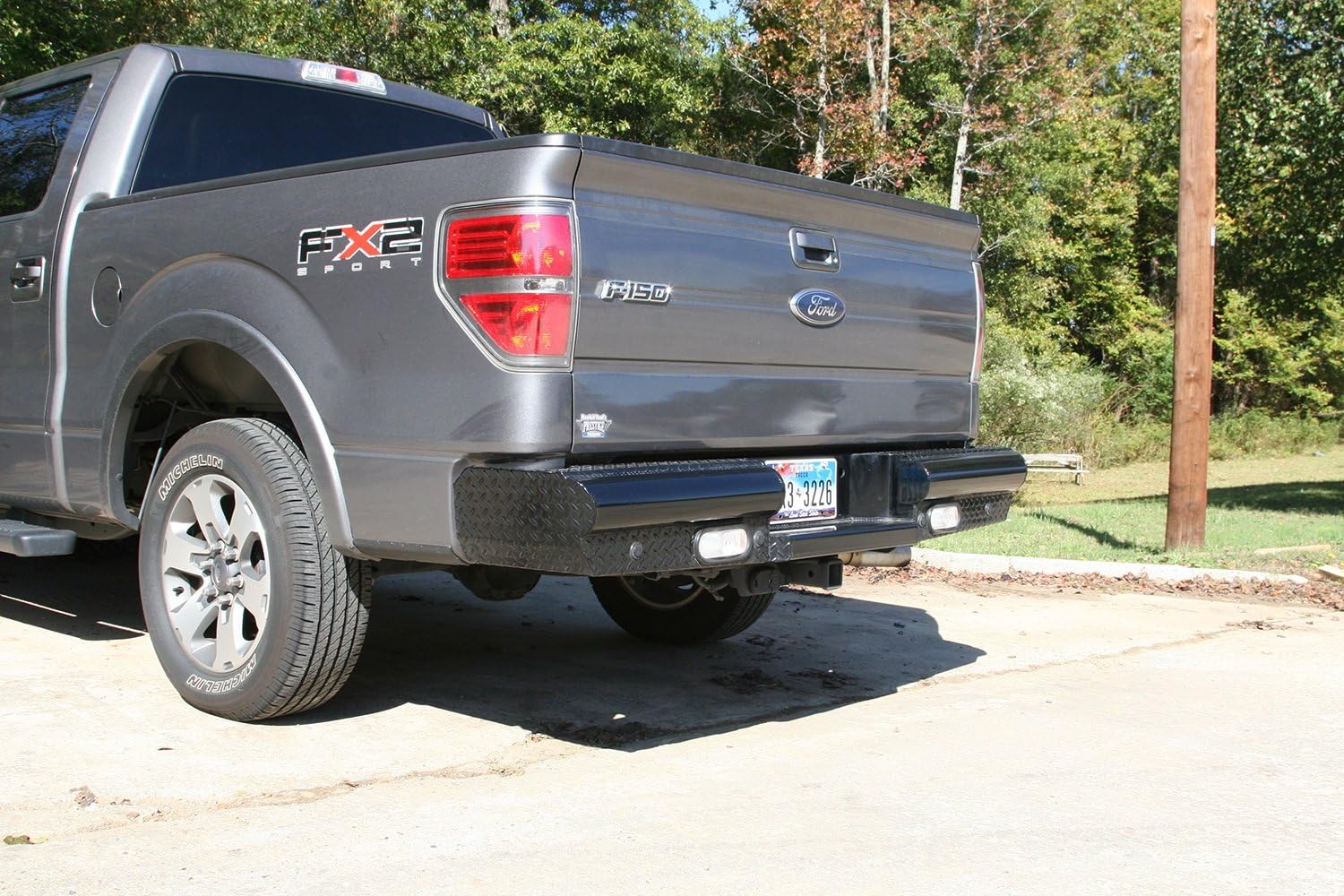 Fab Fours FF09T17501 Black Steel Rear Bumper