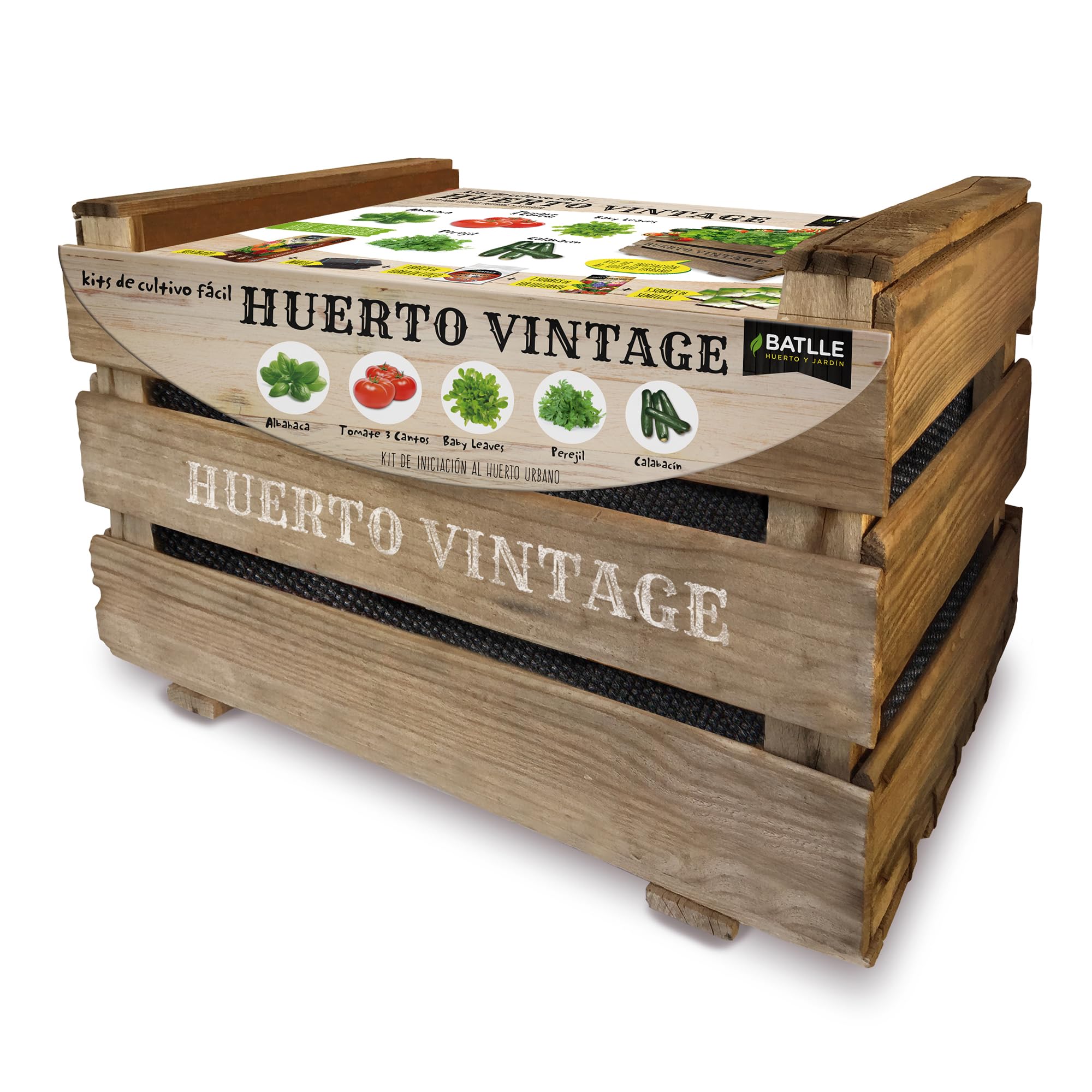 Semillas Batlle Huerto Urbano - VINTAGE, 50x33x30 cm