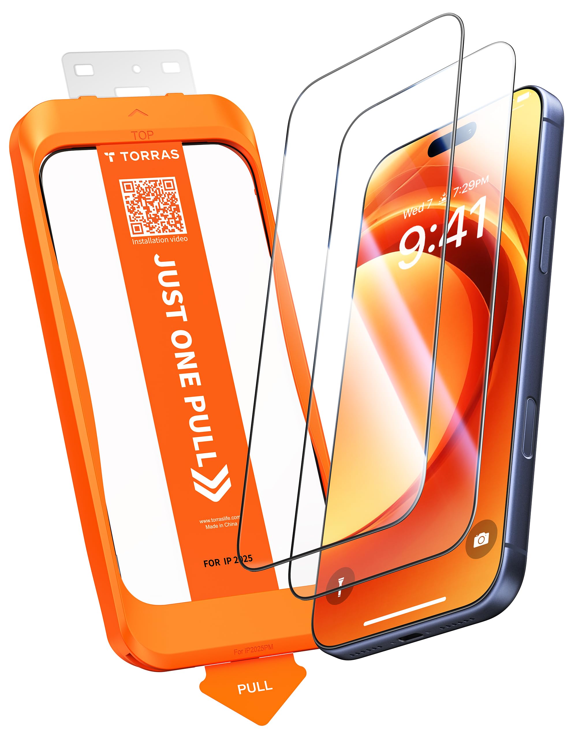 Amazon | 【画面割れゼロ·航空宇宙強化ガラス】TORRAS For iPhone 17