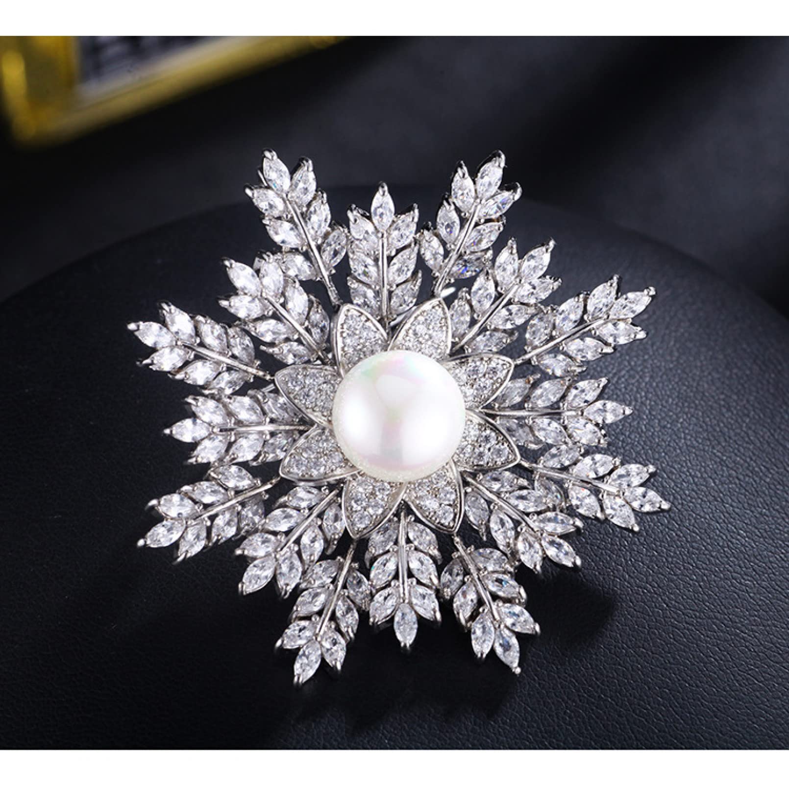 BroochFashion - Broche de perlas para vestir, accesorios para abrigos, broches, regalos de joyería de moda