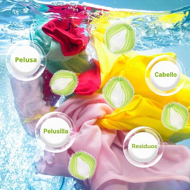 Foto 6 de 7 de Carehabi 12 PCS Bolas Atrapa Pelos Lavadora Atrapa Pelos Lavadora Mascotas