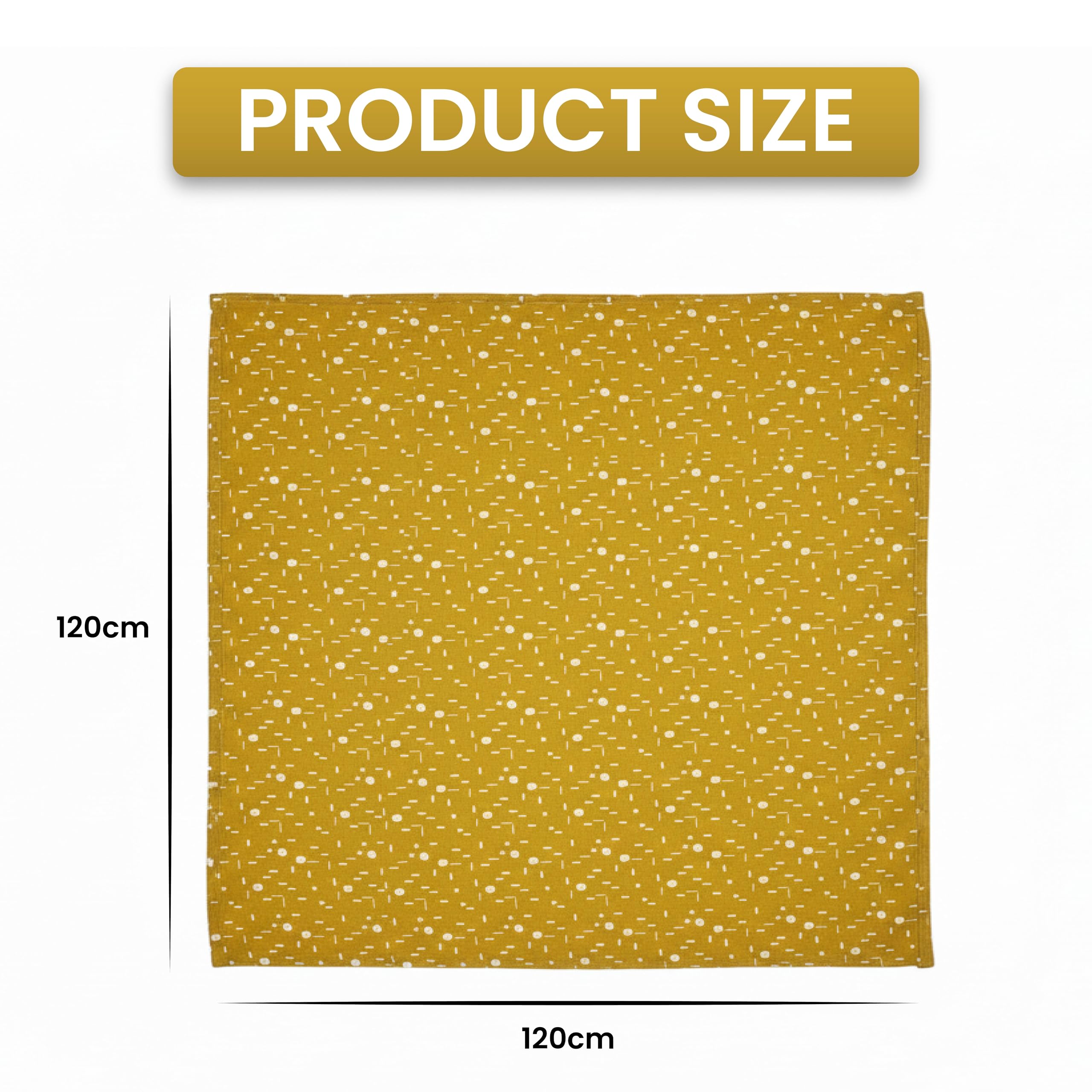 Luxe Dreams Muslin Cloths for Baby Pack of 2 Swaddles Blanket Soft & Breathable 100% Cotton Muslin Squares (115x 115 cm) Burp Cloth for Newborn Baby Boys & Girls - Image 2