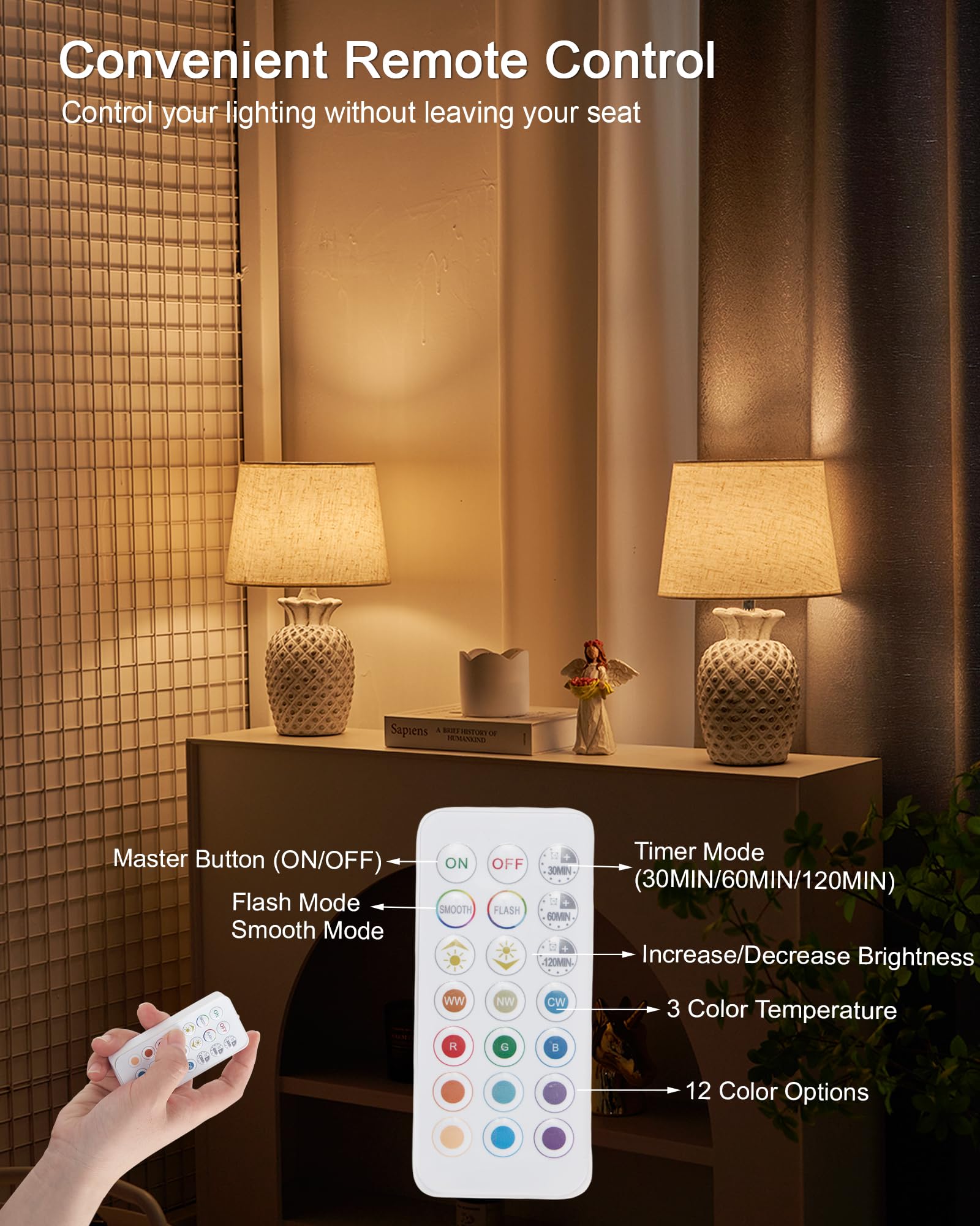Lampada da tavolo ricaricabile senza fili, dimmer con timer con telecomando, base in ceramica e paralume in tessuto di lino, luce che cambia colore a batteria, piccola lampada da comodino per