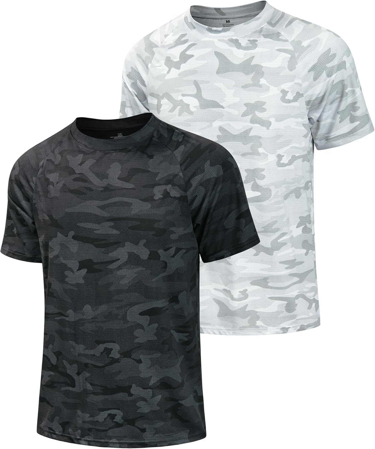 Men's Camo Long Sleeve Shirts Sun Protection Athletic Shirts Quick Dry Lightweight