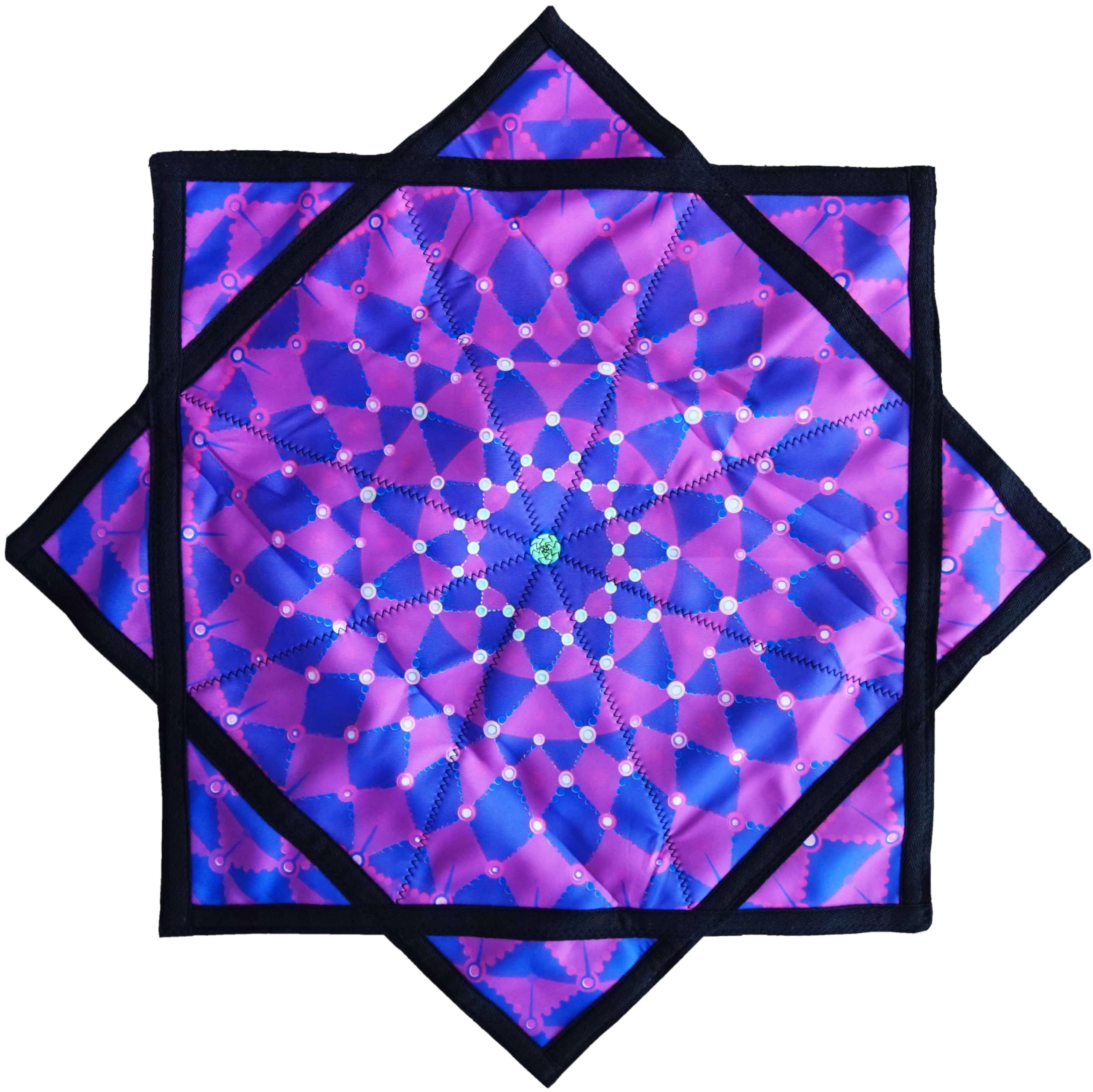 Seabaras Flow Star Luminous Rotating Fabric Toy in the Dark, Flowstar UV Duplex Print Dapostar, 67 cm R07, R07-style2, 26