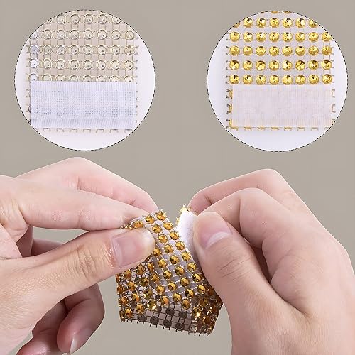 Miniatura 3 de Waycreat 50 servilleteros negros, servilleteros de diamantes de imitación para grandes eventos, decoraciones de mesa, bodas, fiestas, bricolaje