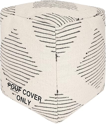 Miniatura 22 de REDEARTH · Puf acolchado otomano con relleno, textura de almacenamiento, cubo de bolsa de frijoles, reposapiés para sala de estar, dormitorio