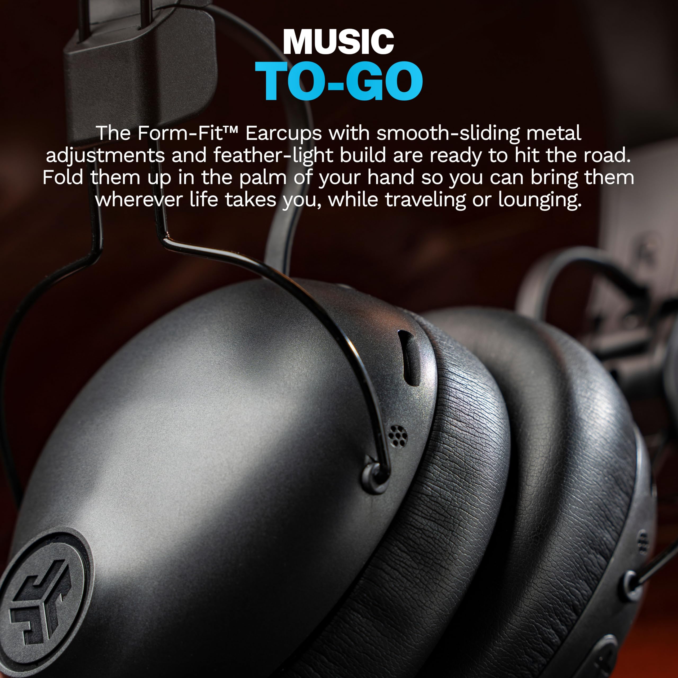 JLab Studio Pro+ Bluetooth Kopfhörer Over-Ear - Kabellos 65+ Std., Schwarz | Bluetooth 5.4, Wireless Headphones mit Mikrofon, Multipoint, Cloud Foam Komfort