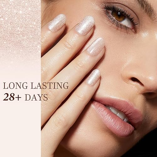 Miniatura 3 de AZUREBEAUTY Kit de iniciación de uñas en polvo de inmersión, para todas las estaciones, purpurina de piel nude, 4 colores, bandeja de reciclaje con