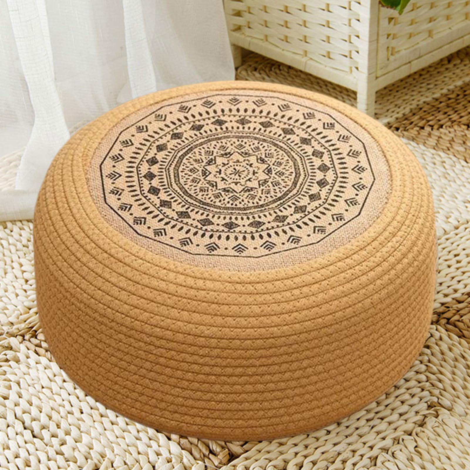 Cuscino Da Meditazione Per Pavimento Cuscini Meditazione Per Sedersi A | Rivestimento Traspirante Stile Giapponese Con Poggiapiedi, Design Zen Per Casa E Meditazione