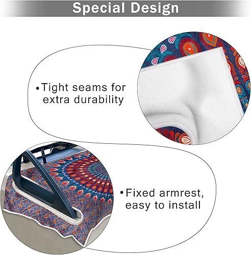 Miniatura 4 de ENYORSEL Fundas de asiento de carrito de golf, manta toalla de asiento de carrito de golf ultra suave para Yamaha, EZGO, Club Car, Icon y más