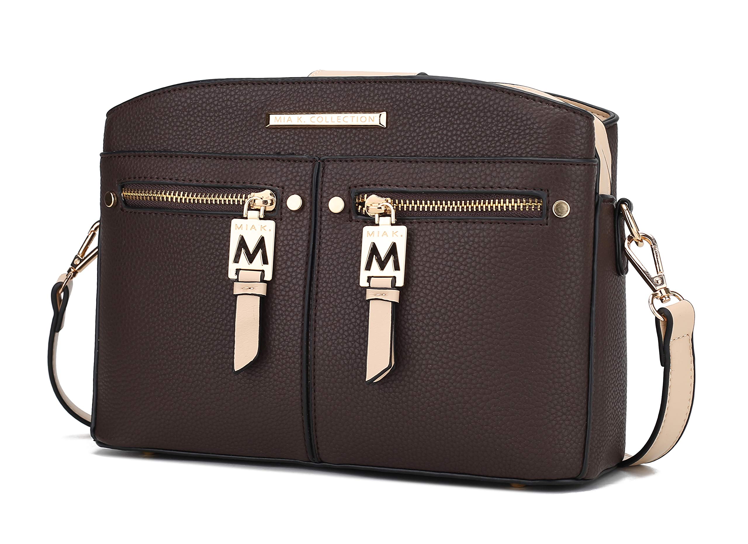 MKF CollectionMKF Crossbody Bags for Women – PU Leather Lady Pocketbook Handbag – Side Messenger Purse, Shoulder Strap